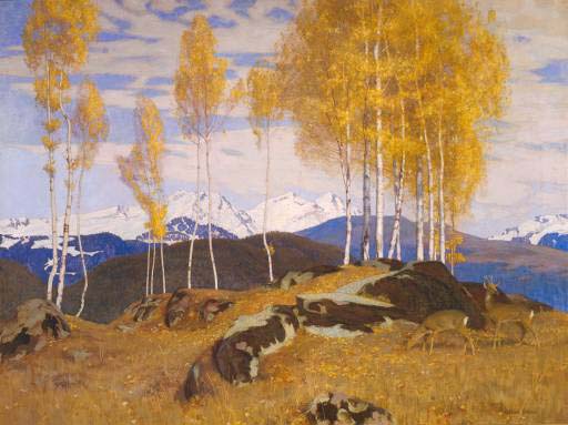 Adrian Scott Stokes Autumn in the Mountains